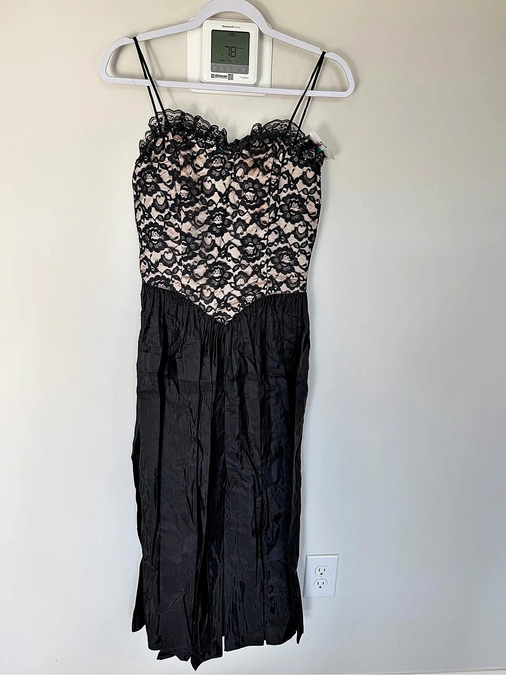 Black Floral Lace Maxi Dress